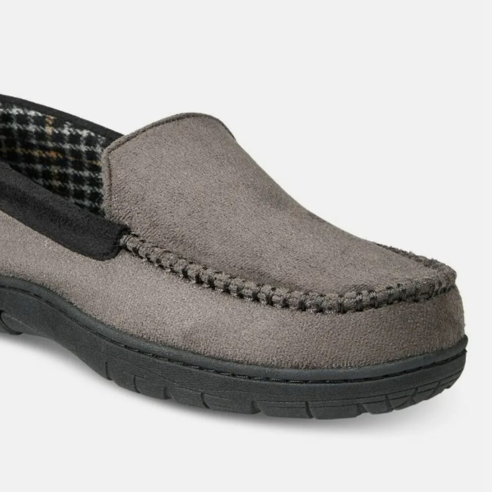 32 Degrees Heat Faux Fur Collar Memory Foam Clog Slippers Shoes.